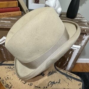 6 3/4 Hartmeyer Saddlery Homberg Derby Fur Felt Hat Sand